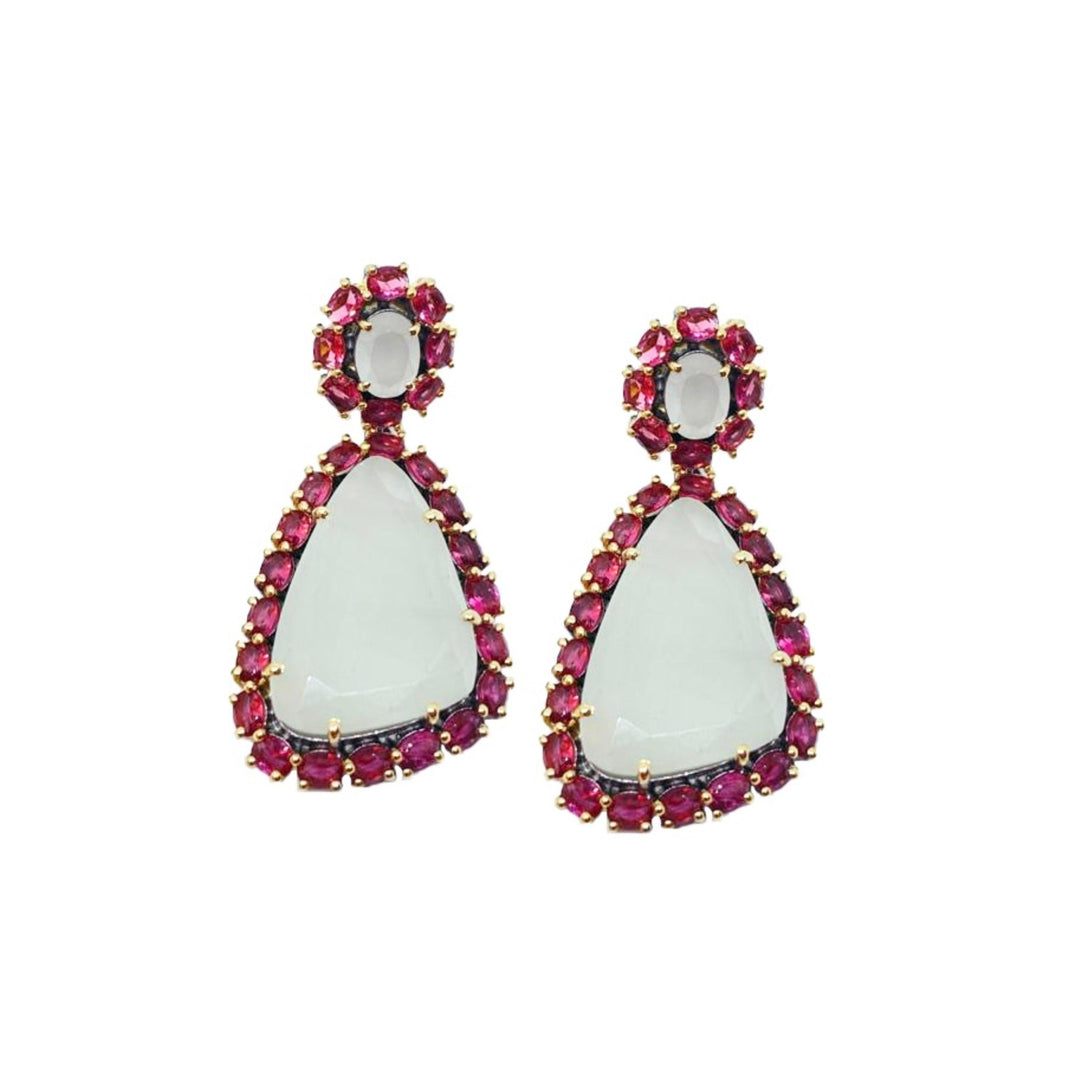 UNEVEN TEARDROP EARRINGS - House Of Shikha