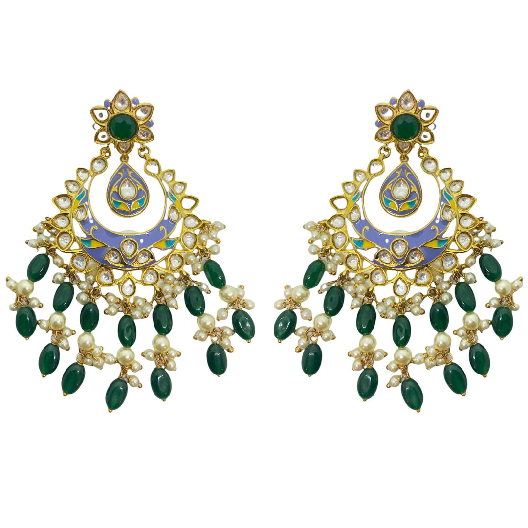 NARGIS MEENAKARI - CHANDBALI EARRINGS - House Of Shikha