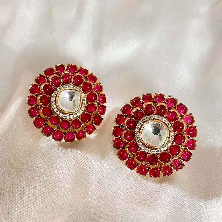 AARTI - POLKI EARRINGS - House Of Shikha