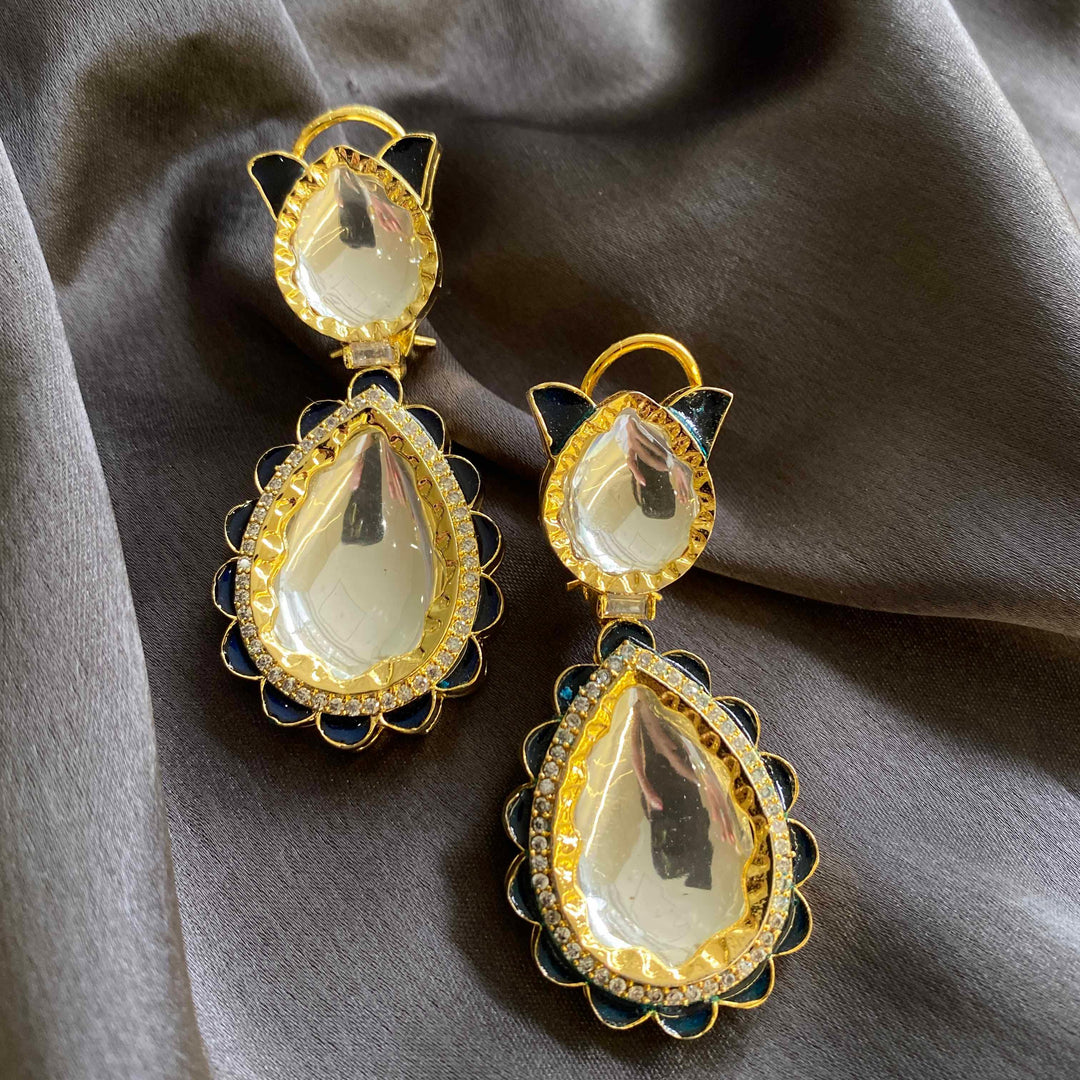 AYLA - KUNDAN EARRINGS - House Of Shikha