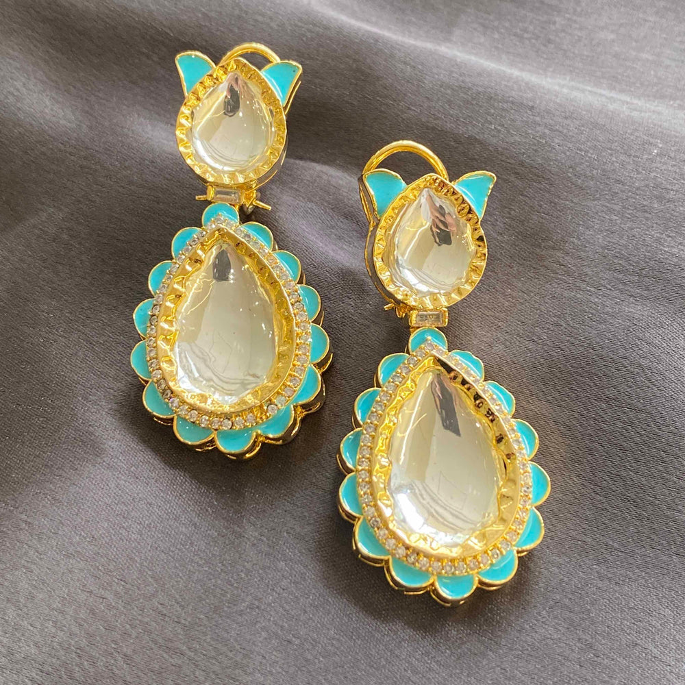 AYLA - KUNDAN EARRINGS - House Of Shikha