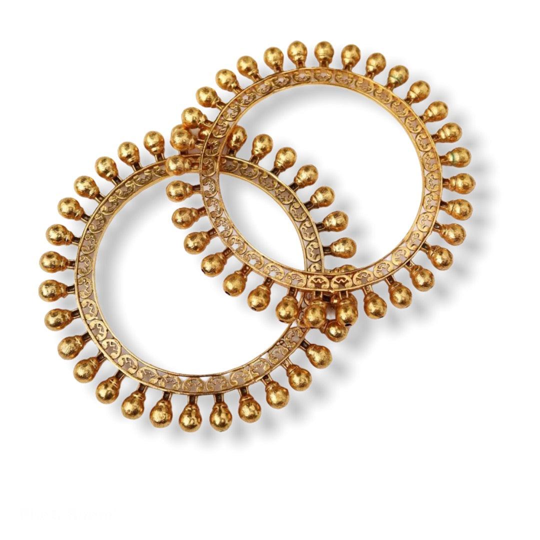 GOLD PACHELI BANGLE - SET OF 2 - House Of Shikha